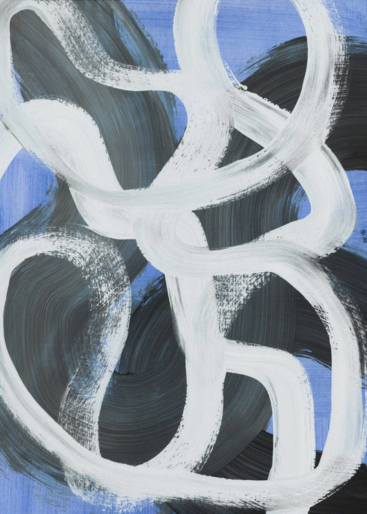 Abstrakte Pinselstriche 127 | Poster