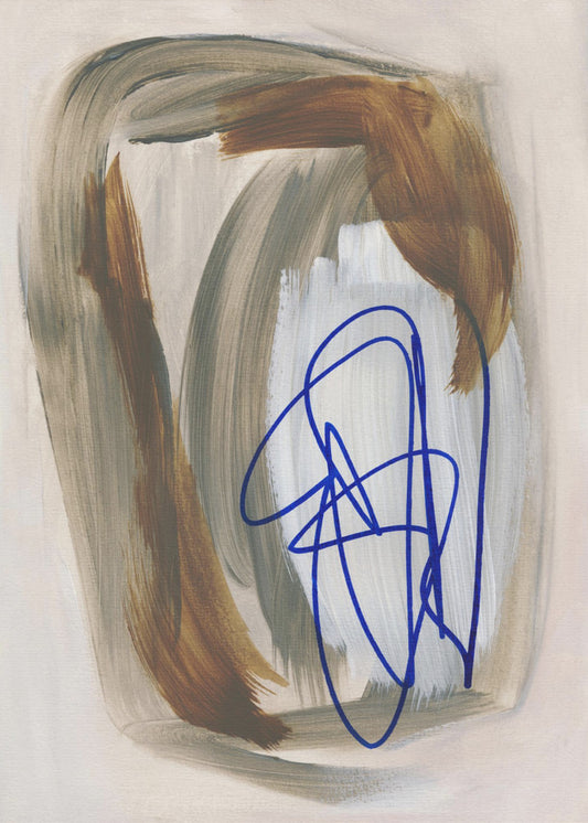 Abstrakte Pinselstriche 156 | Poster
