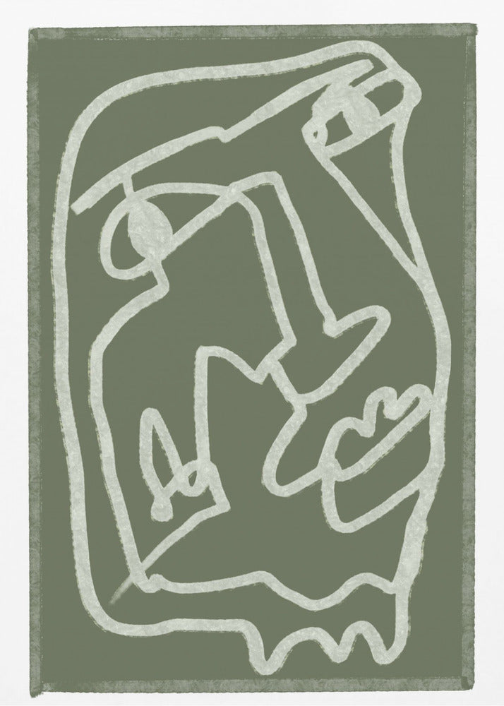 Grünes abstraktes Poster