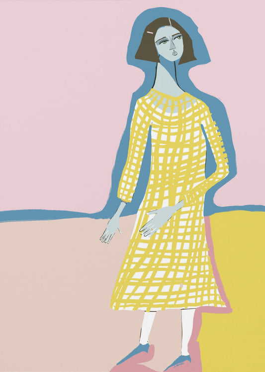 Blaue Dame | Leinwand