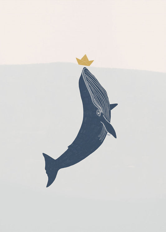 Blauwal-Segelboot | Poster