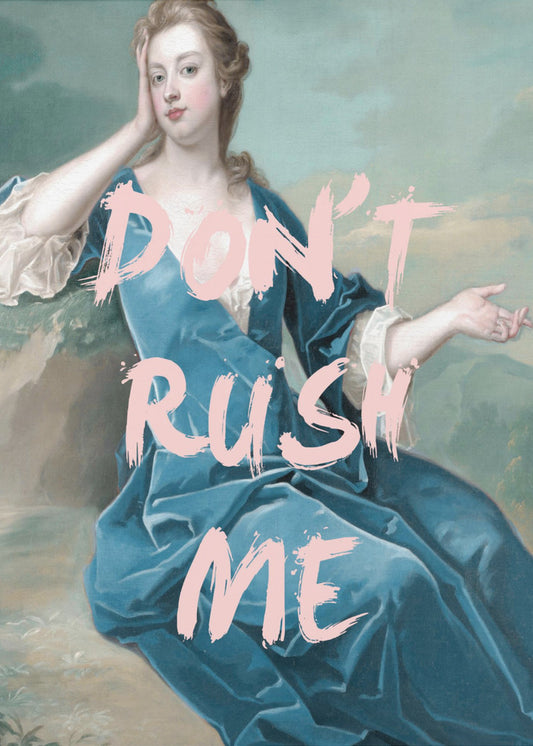 Dontrushmeteal Ratio2x3 | Canvas