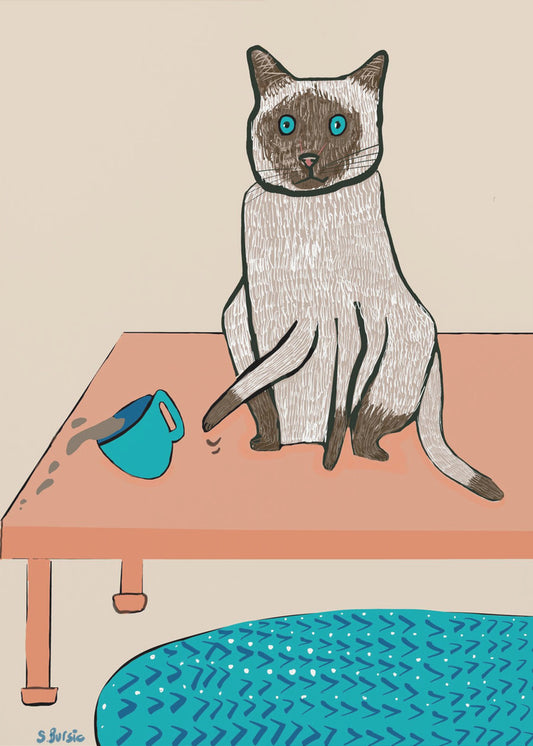 Frecher Katzenhumor | Leinwand