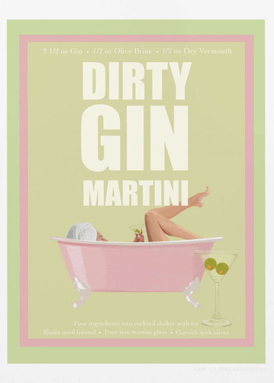 Jlr Cocktails - Dirty Gin Martini | Leinwand