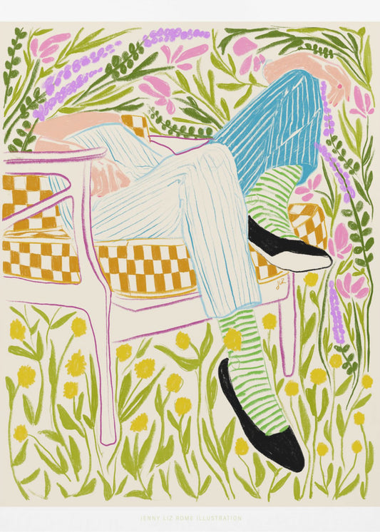 Jlr Quiet in the garden 2 | Poster