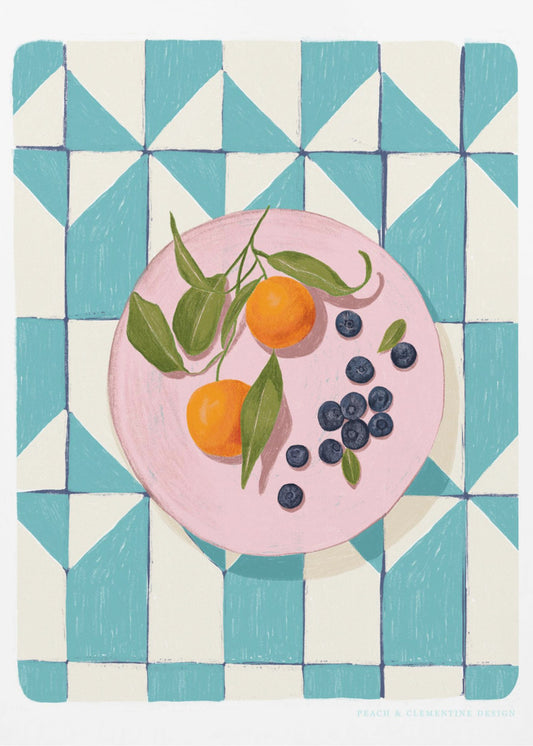 Pandc Zitrusfrüchte und Beeren | Leinwand