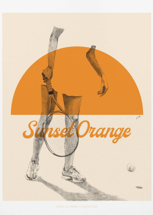 Sonnenuntergang Orange | Leinwand