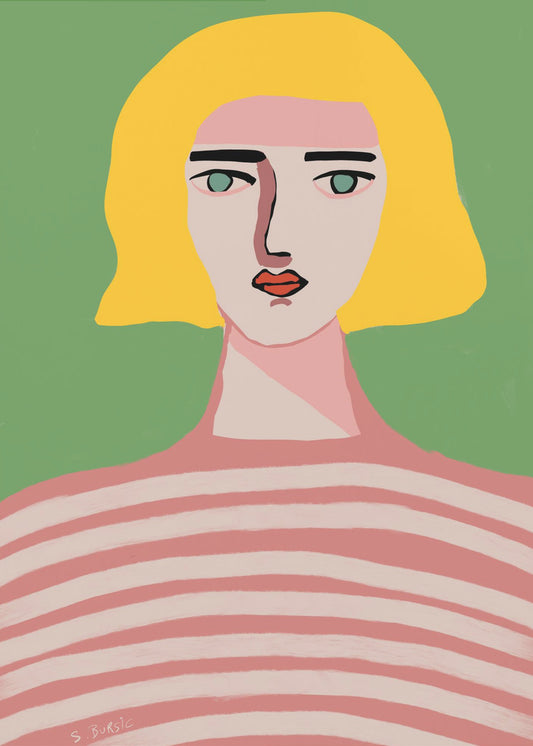 Lady with blonde hair | Canvas