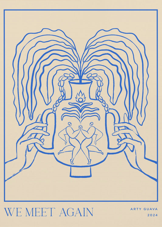 Vessel Collection: Wir treffen uns wieder (LineArt) | Poster