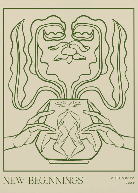 Vessel Collection: Neuanfänge (LineArt) | Leinwand