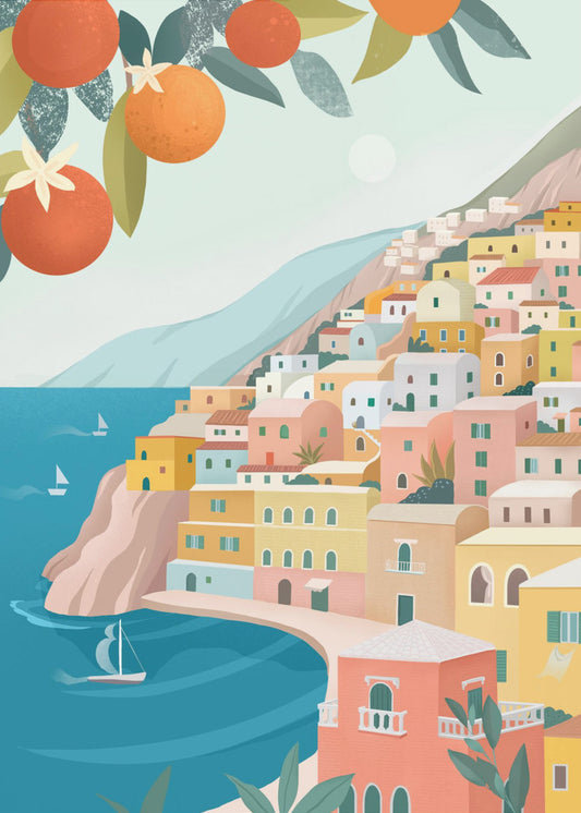 Positano Küste Italien | Poster