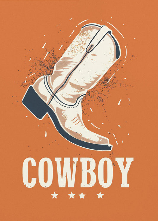 Cowboystiefel Vintage | Leinwand