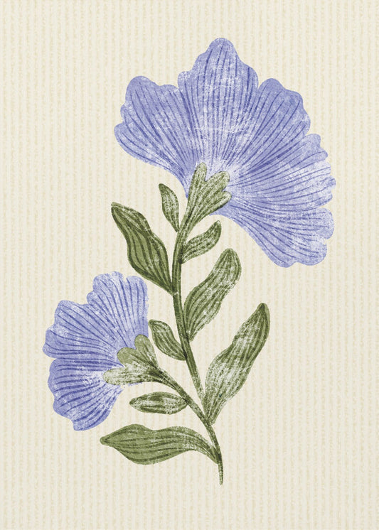 Vintage Blume | Leinwand