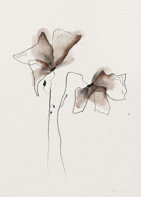 Ein farbenfrohes Aquarell-Blumengemälde | Leinwand