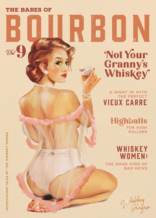 Babes of Bourbon Vol 9 Vintage Whiskey Pinup | Canvas