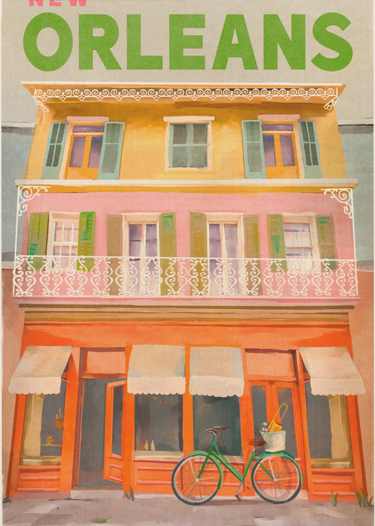 New Orleans Louisiana Vintage Reiseposter | Poster