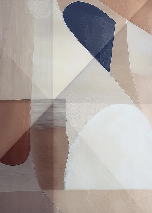 Abstract Copper Neutral Tone Painting 1 | Poster