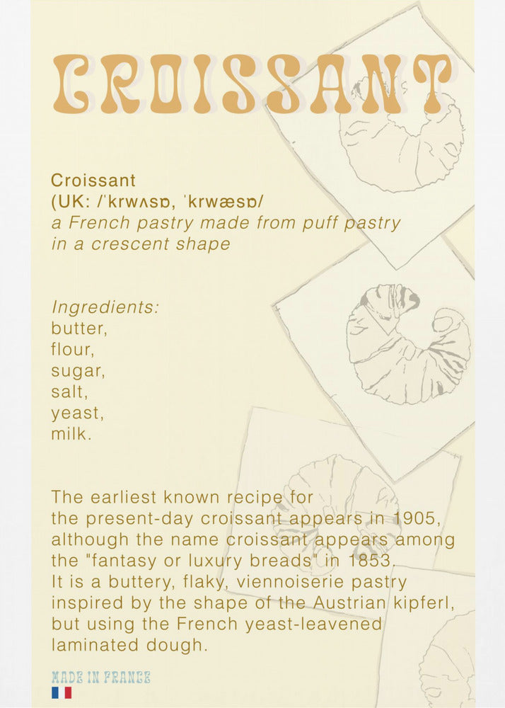 Croissant Coffee | Poster