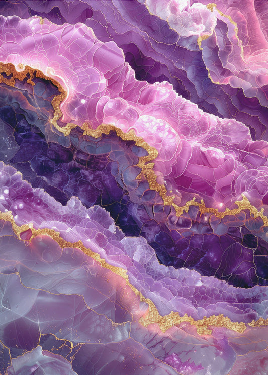 Amethyst Magische Landschaftsgrafik (74) | Poster