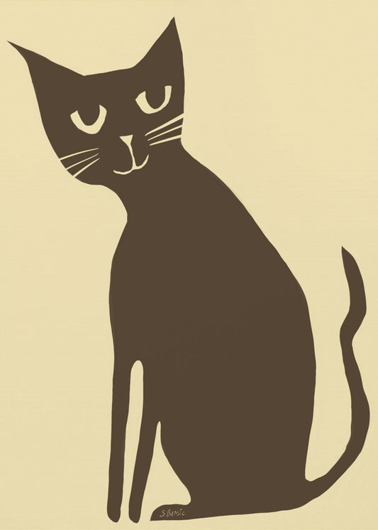 Braune Katze | Leinwand