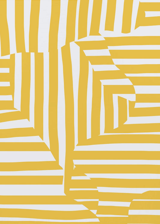 Gelbe Linie und Streifen | Poster