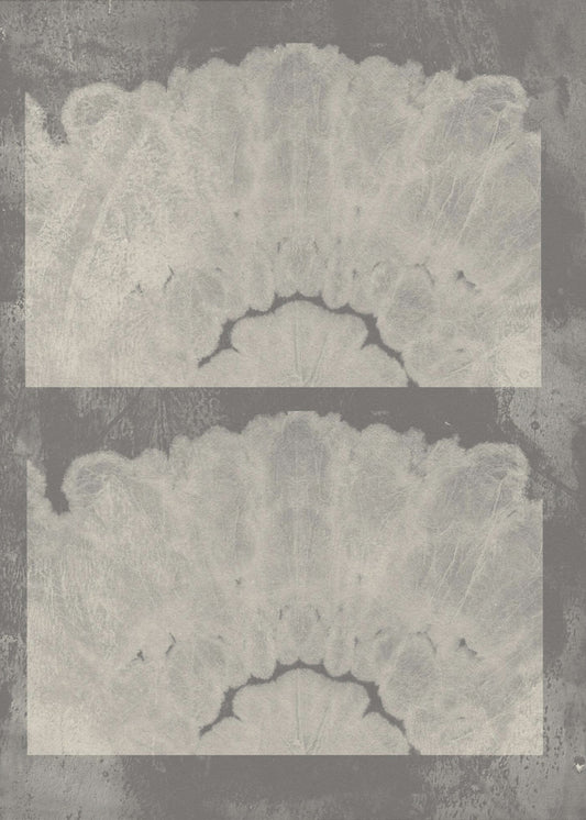 Batikspuren – Neutrales Abstraktes in Taupe und Weiß | Poster