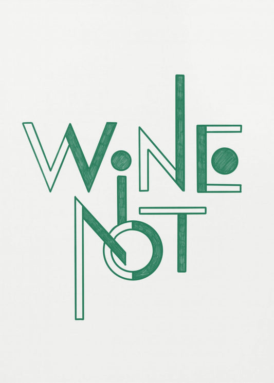 Wein Nicht handgezeichneter Text &amp; Zitat | Poster
