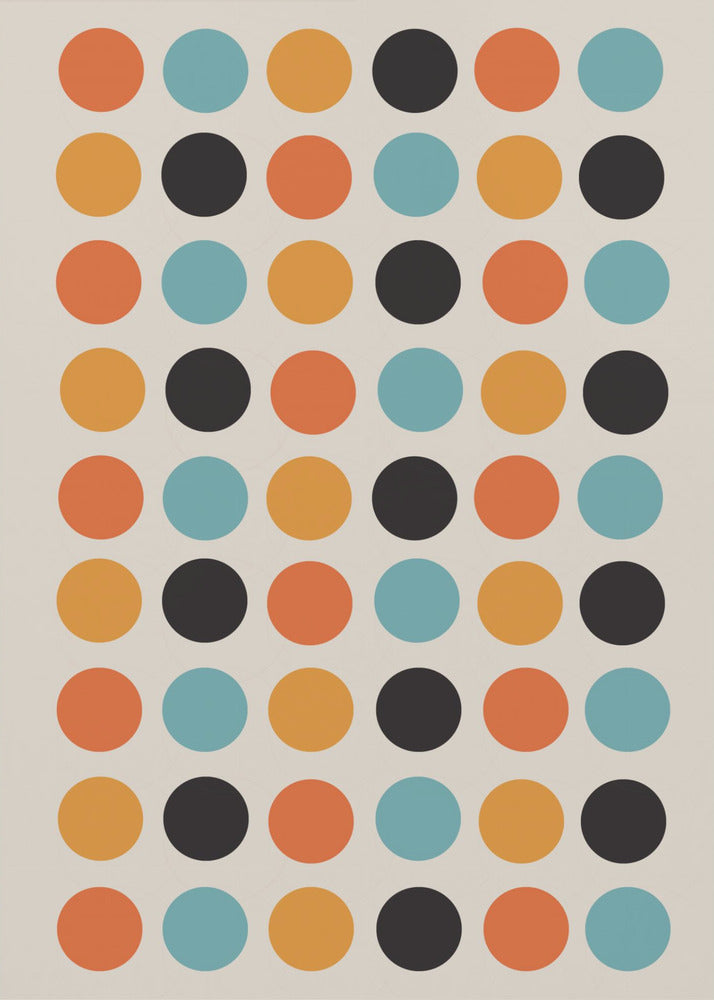 Retro Dot Delight | Leinwand