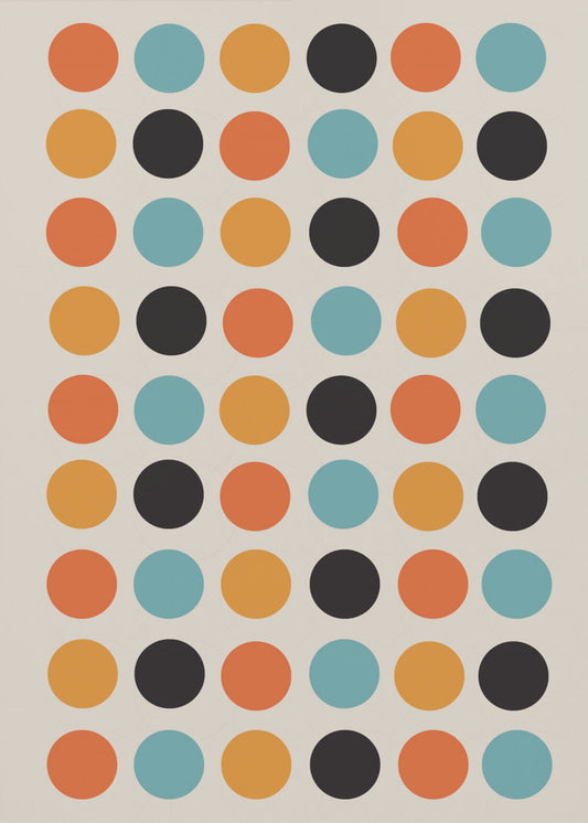 Retro Dot Delight | Leinwand