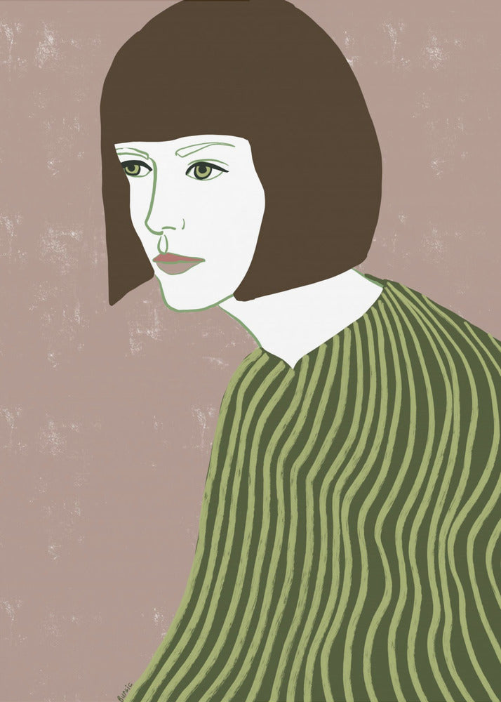 The brunette | Canvas