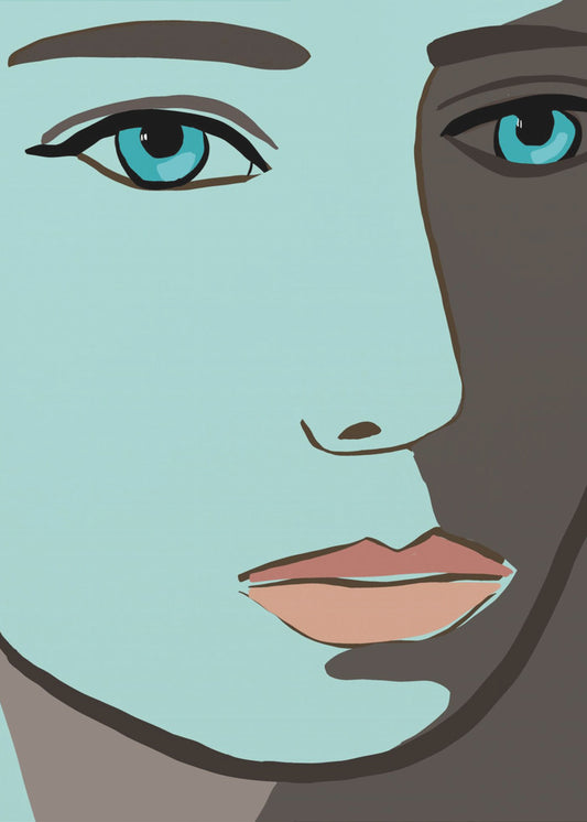 Blue face | Canvas