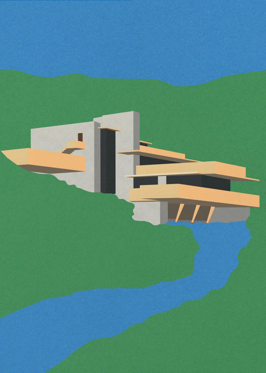 Frank Loyd Wright Fallendes Wasser | Leinwand