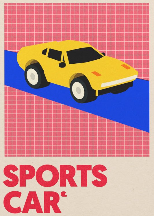 Sportwagen | Leinwand