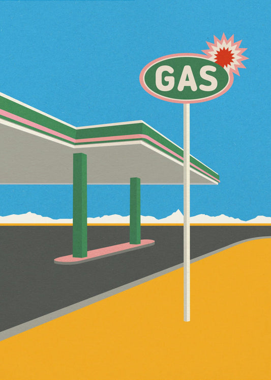 Spark Tankstelle | Leinwand