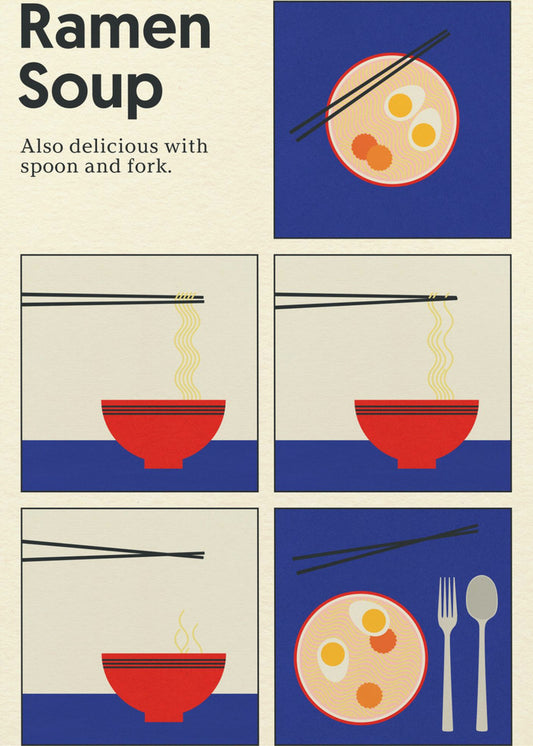 Poster Ramen-Suppe | Leinwand