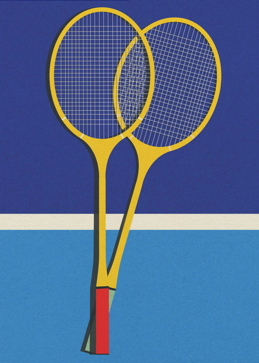Badmintonschläger aus Holz | Leinwand