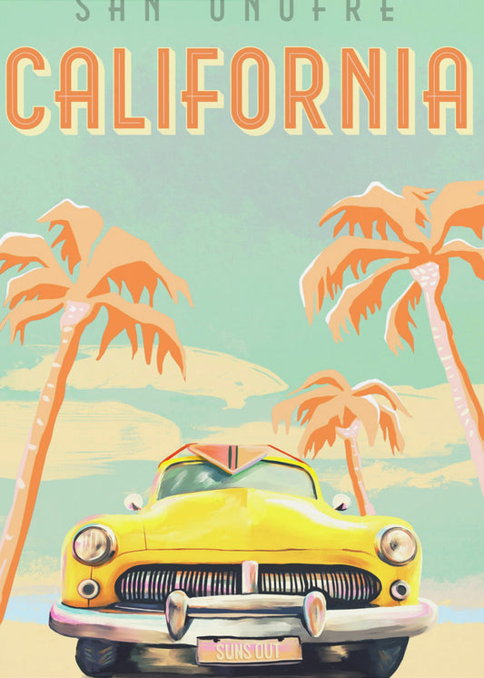 Kalifornien Surf Poster | Poster