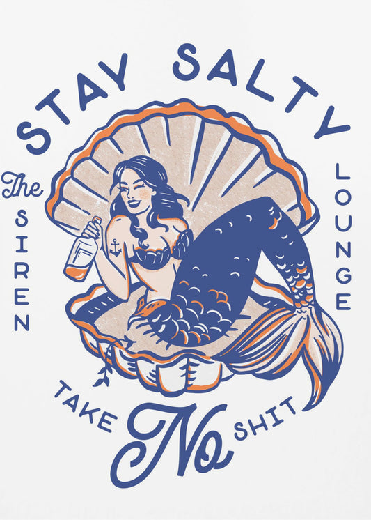 Stay Salty Siren Lounge Pin-Up Meerjungfrau | Poster