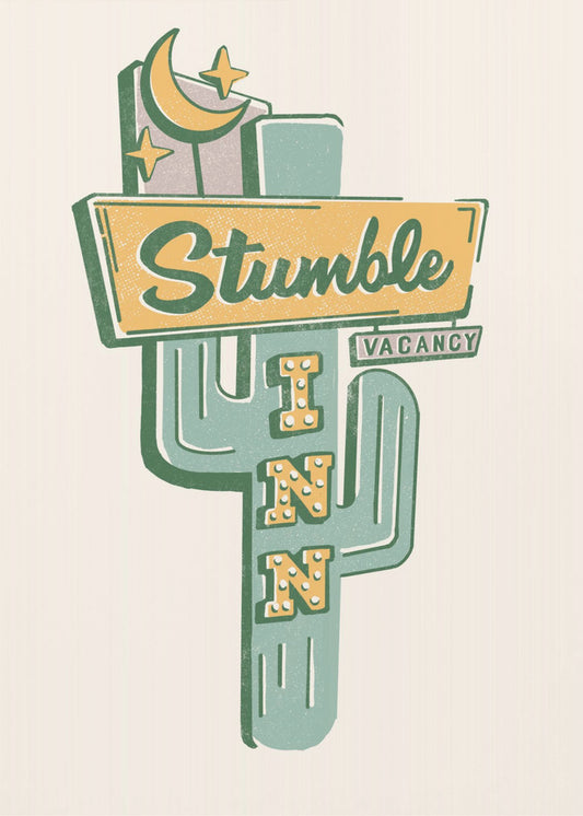 Stumble Inn Southwestern Roadside Motel Kunst | Poster