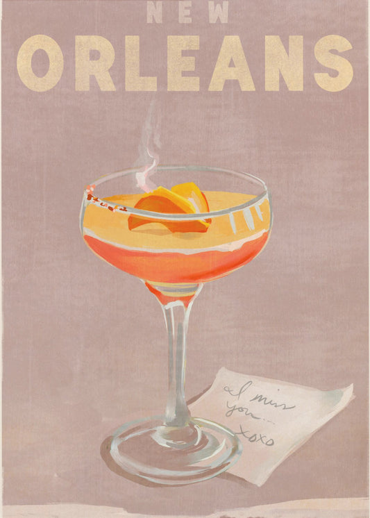 New Orleans Cocktail Reiseposter | Poster