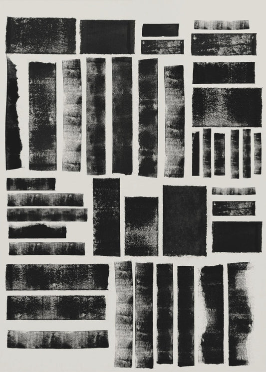 Monochrome Blöcke | Poster