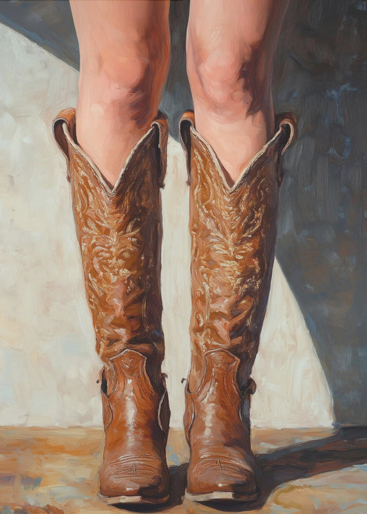 Cowboystiefel | Leinwand