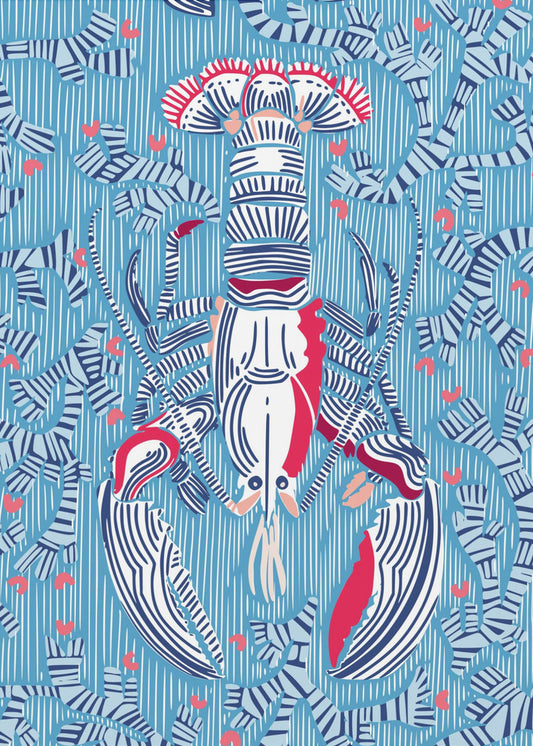 Krebstierkern Sommerblau | Poster