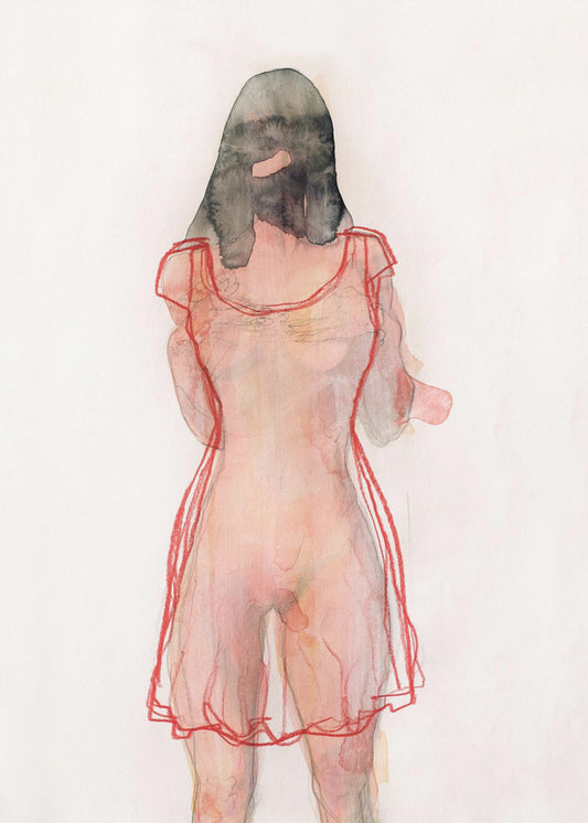 Figure Study (red Dress) | Canvas