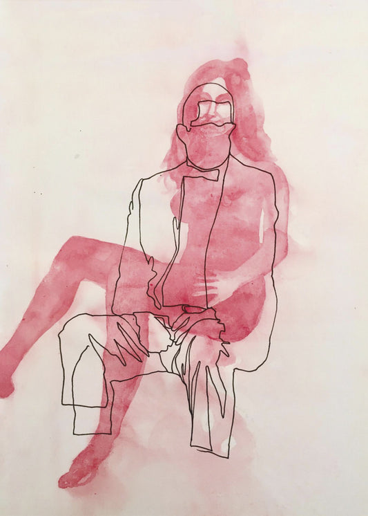 Two Seated Figures | Canvas