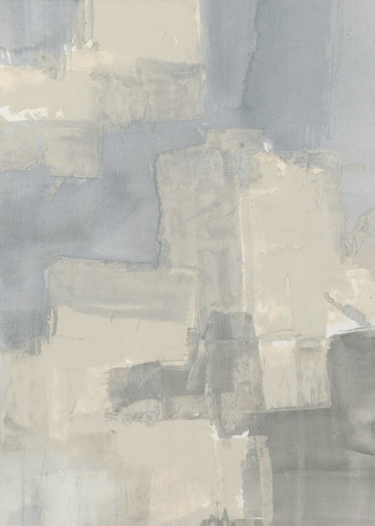 Abstrakte neutrale Formen in Grau und Beige 2 | Leinwand