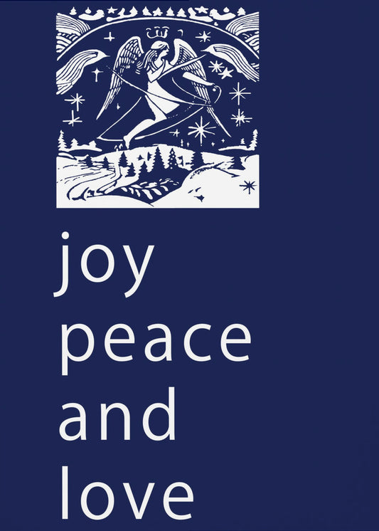 Schleifen und Kugeln: Freude, Frieden und Liebe zu Weihnachten | Poster