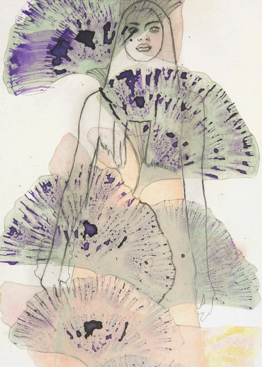Ginko-Blätter-Radierung | Poster