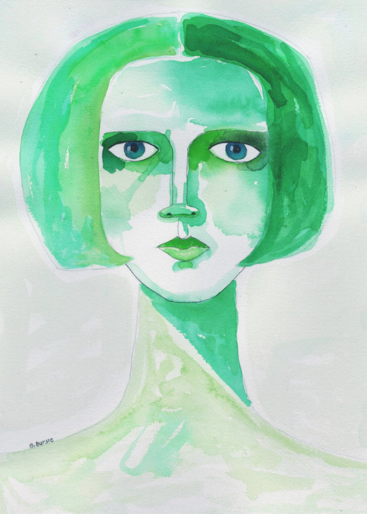 Grünes Mädchen | Poster