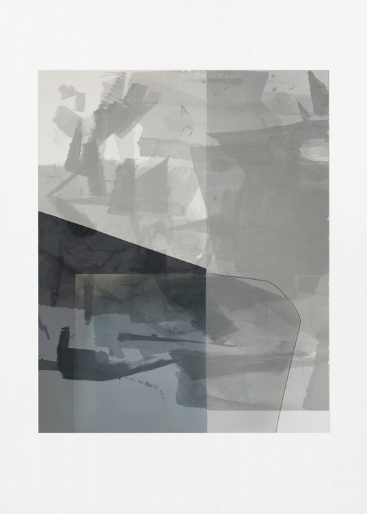Abstrakte monochrome Lasur 1 | Poster